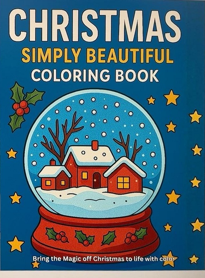 Christmas Simply Beautiful Coloring Book: A Merry Coloring Adventure for little Hands This Holiday Season cover